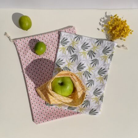 Sac en tissu pour fruits et légumes zéro déchet