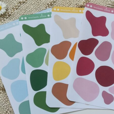 Pack de planche de sticker abstrait pour bullet journal