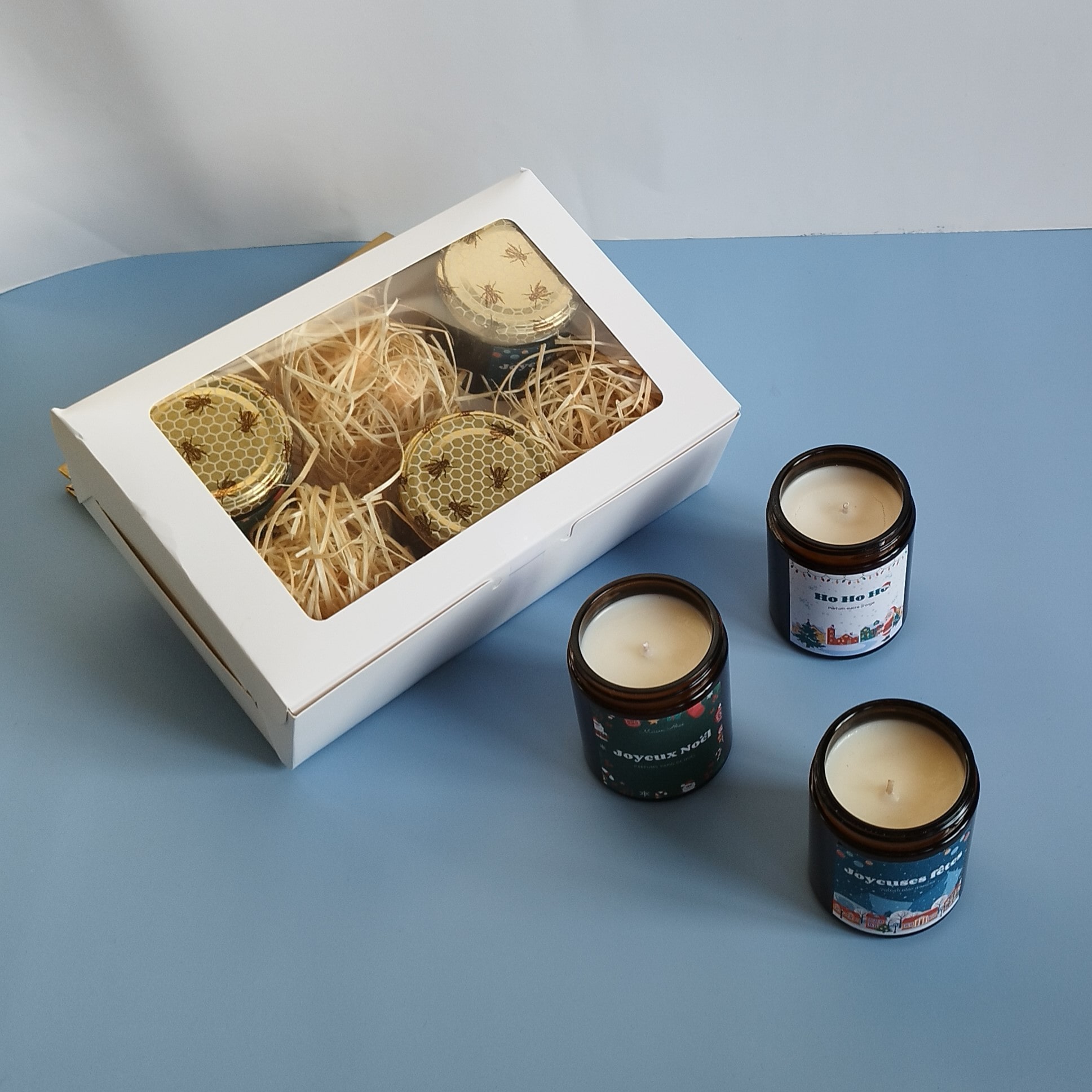 Coffret 3 bougies de Noël