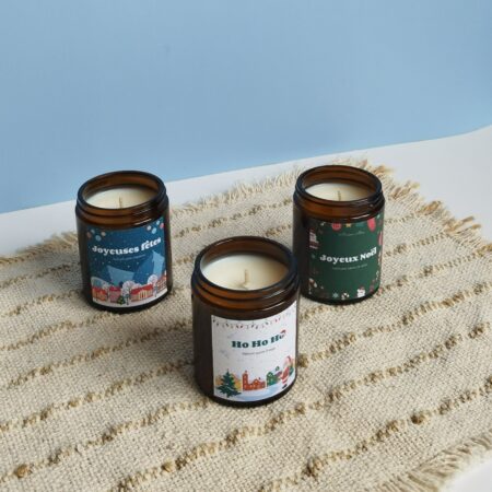 Bougie végétale naturelle parfum de Noël