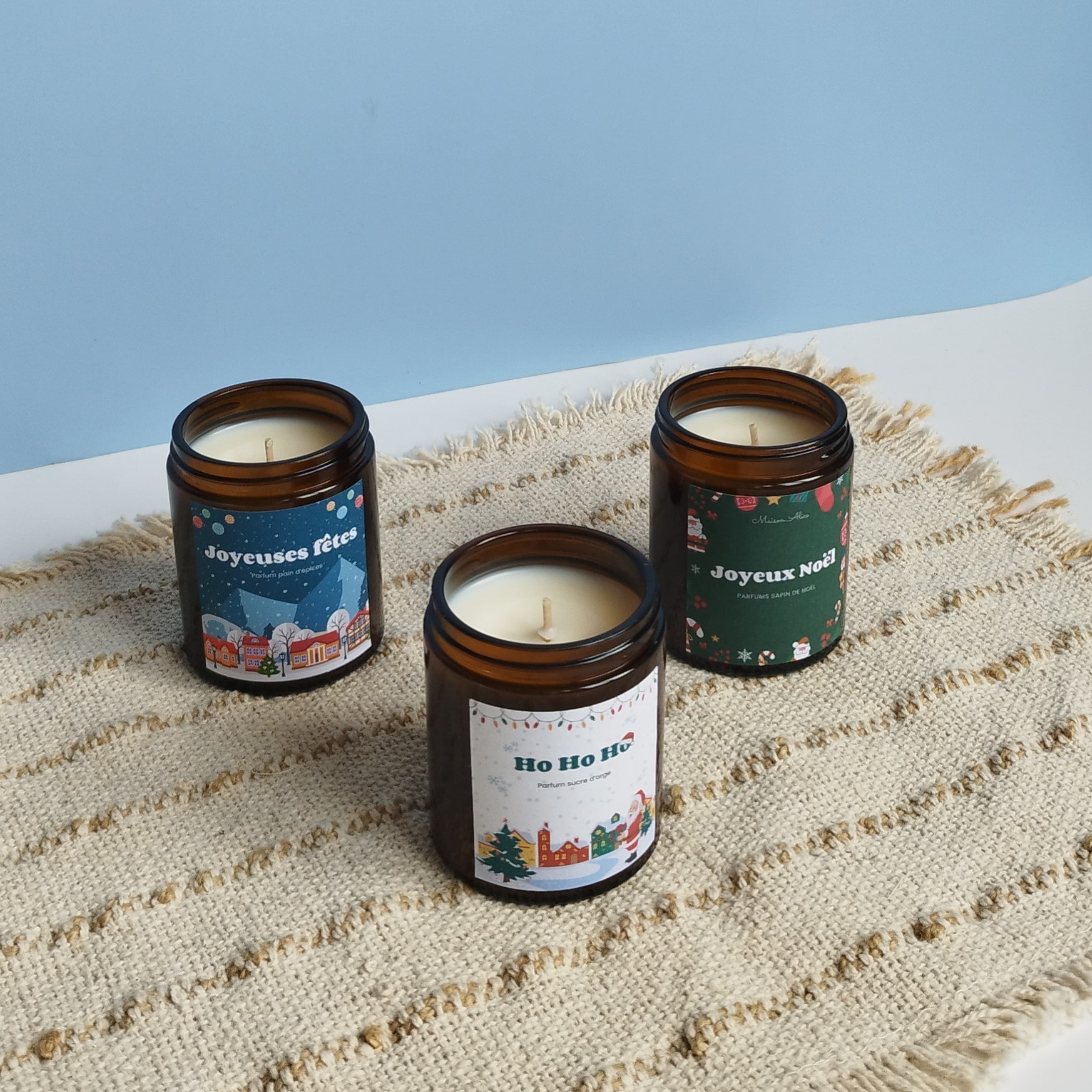 Bougie végétale naturelle parfum de Noël