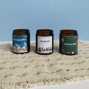 Bougie artisanale de noël